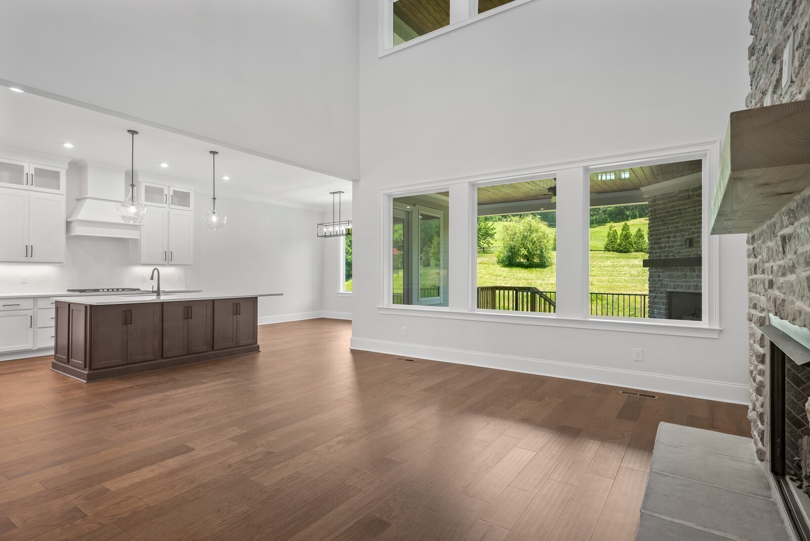 7244 Murrel Drive Franklin, TN 37064 - Photo 17 of 57 a view of an empty room with wooden floor and a window