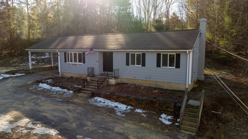 28 Long Hill Road Brookfield, MA 01506 - Photo 25 of 37 an aerial view of a house