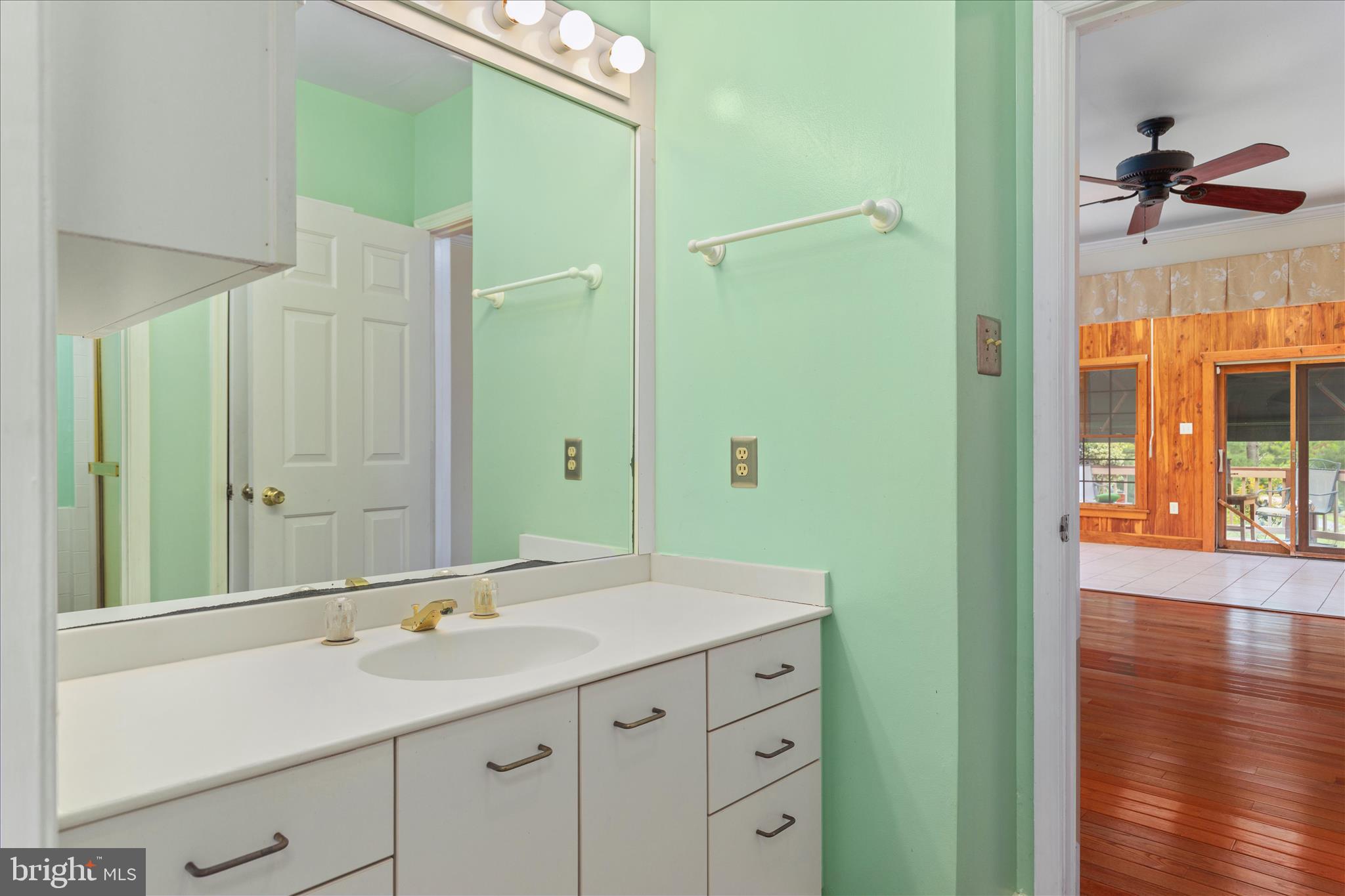 263 Bowling Green Road Front Royal, VA 22630 - Photo 31 of 75 a bathroom with a sink and a mirror