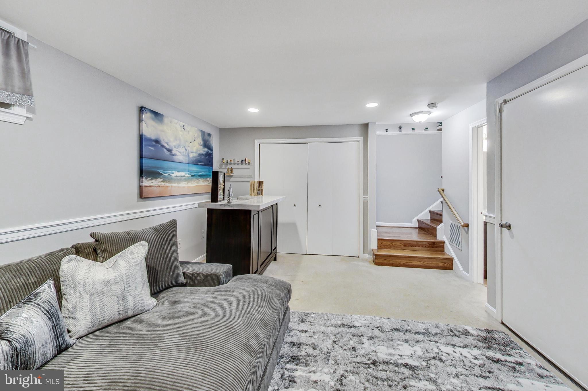 7903 Gambrill Court Springfield, VA 22153 - Photo 25 of 38 Fully finished basement with half bath & laundry