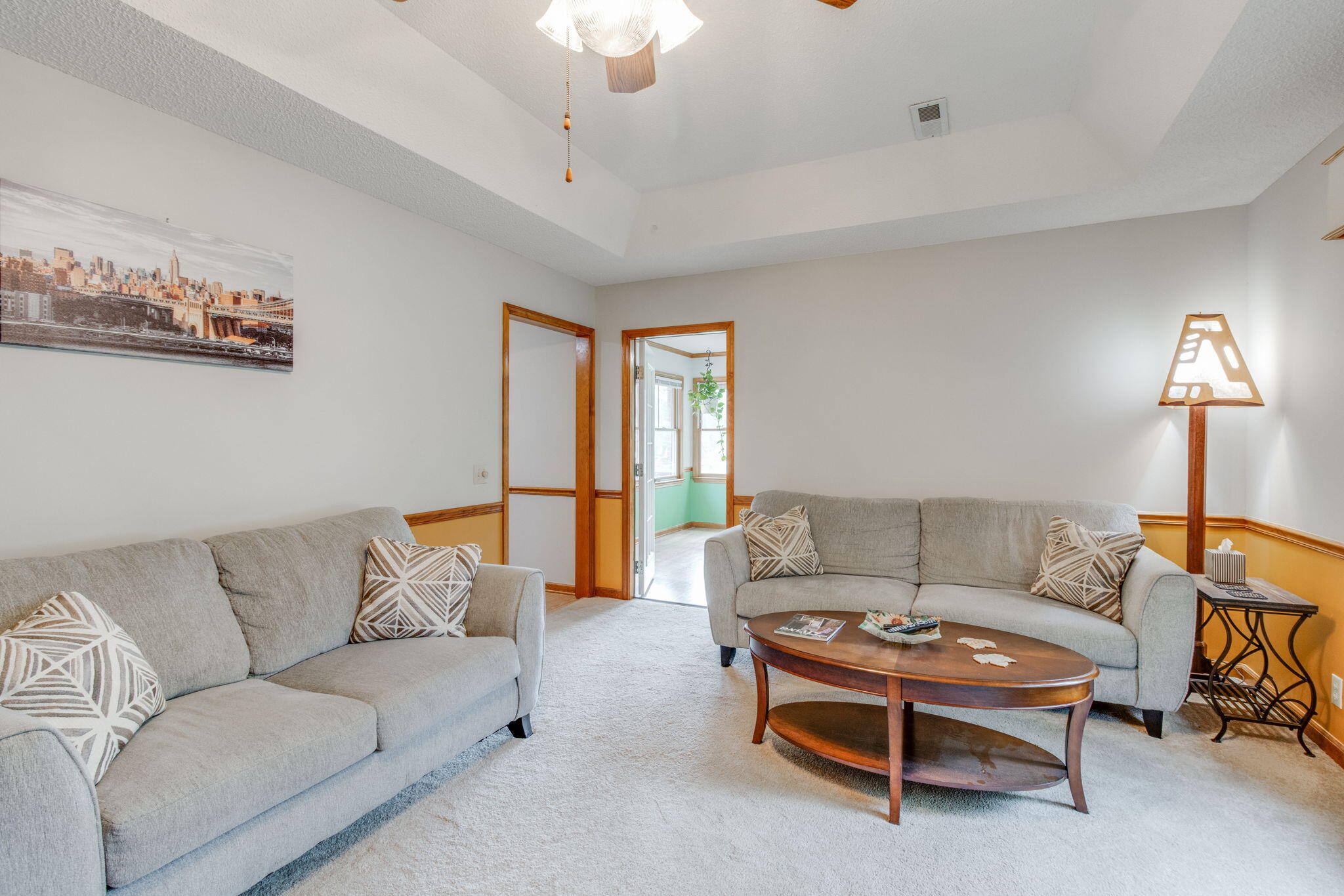 3315 Green View Parkway Sumter, SC 29150 - Photo 12 of 36 Living Room leading to Sunroom