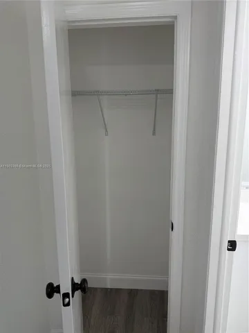 a close view of closet