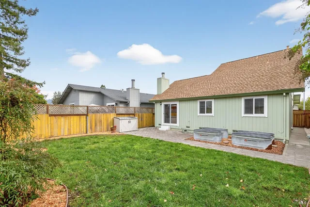 a view of a house with a patio