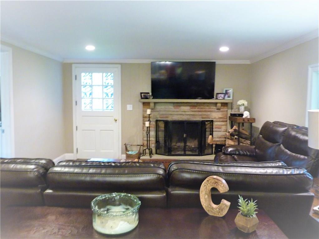 121 Easley Road Pittsburgh, PA 15237 - Photo 4 of 15 Spacious Living Room with a Gorgeous Wood Burning Fireplace