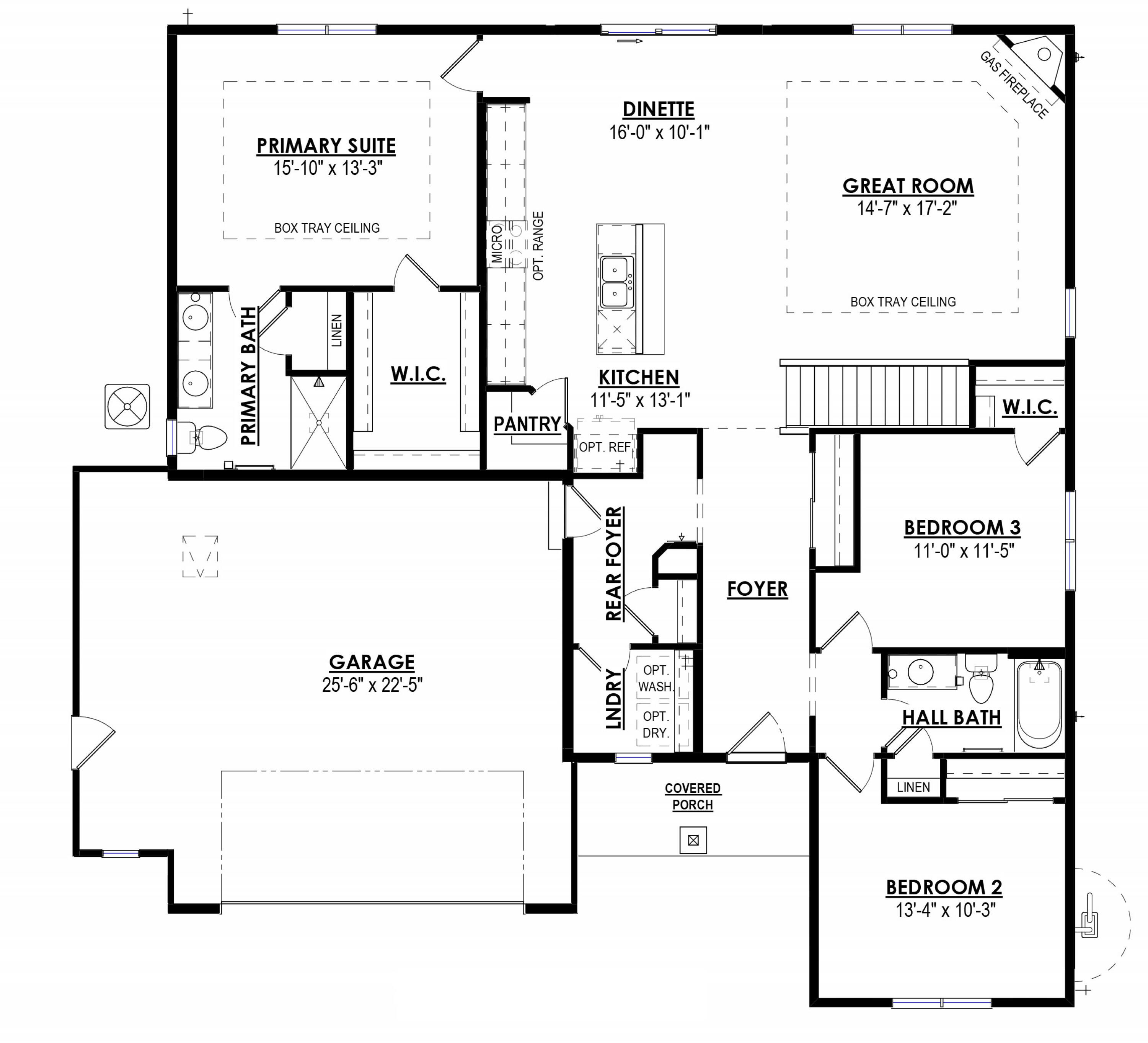 688 Stonefield Lane Whitewater, WI 53190 - Photo 2 of 2 132-047-Wingra_FloorPlan