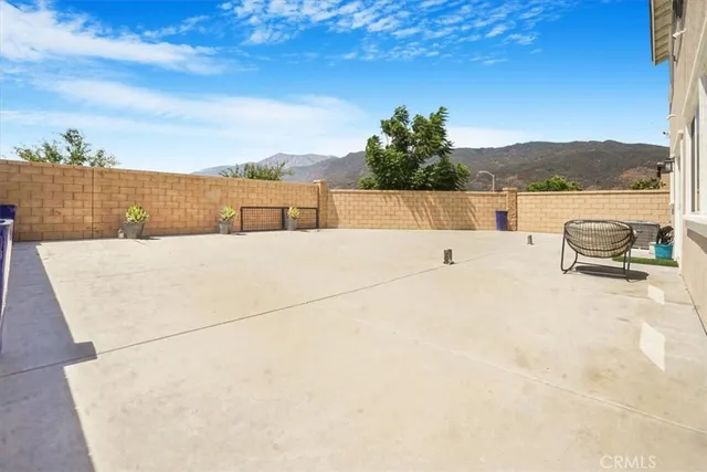 a white building with a outdoor space