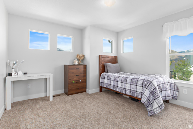 2343 Wysteria Drive Mapleton, UT 84664 - Photo 22 of 30 Bedroom with carpet and multiple windows