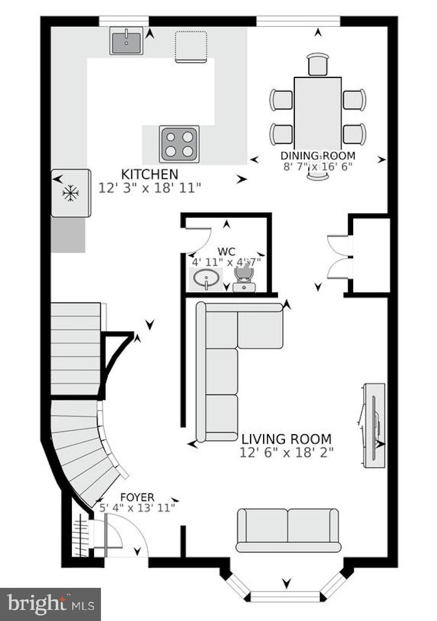 6020 Waterbury Court Springfield, VA 22152 - Photo 78 of 80 Main level floorplan