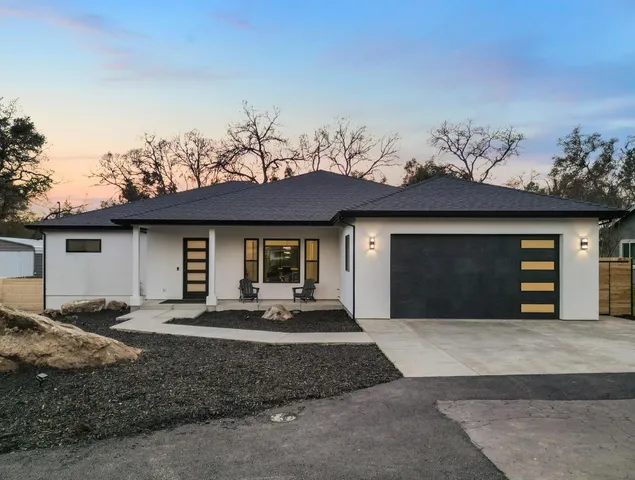 a front view of a house