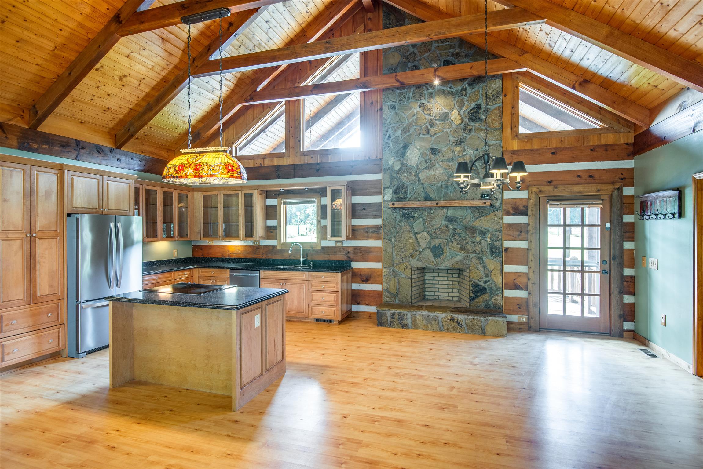 Complete w/ wood burning Fireplace 