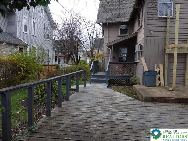 a view of a house with wooden floor