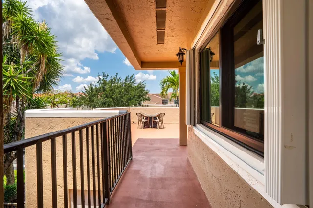 a view of a balcony