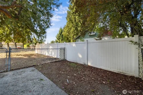 a backyard of a house