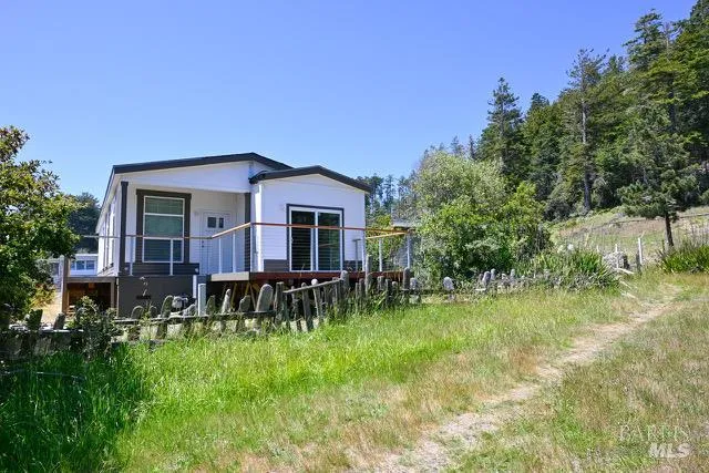 a view of a balcony with lake view and ocean view