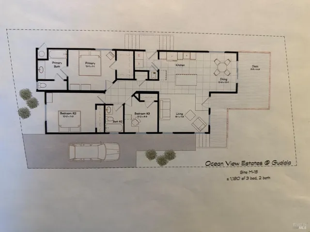 a house view with a garden space