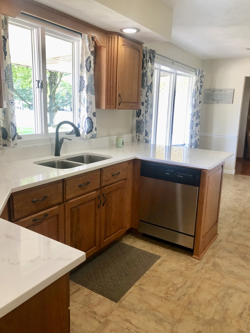 24848 South Ridge Road Elwood, IL 60421 - Photo 19 of 48 a kitchen with a sink and large window
