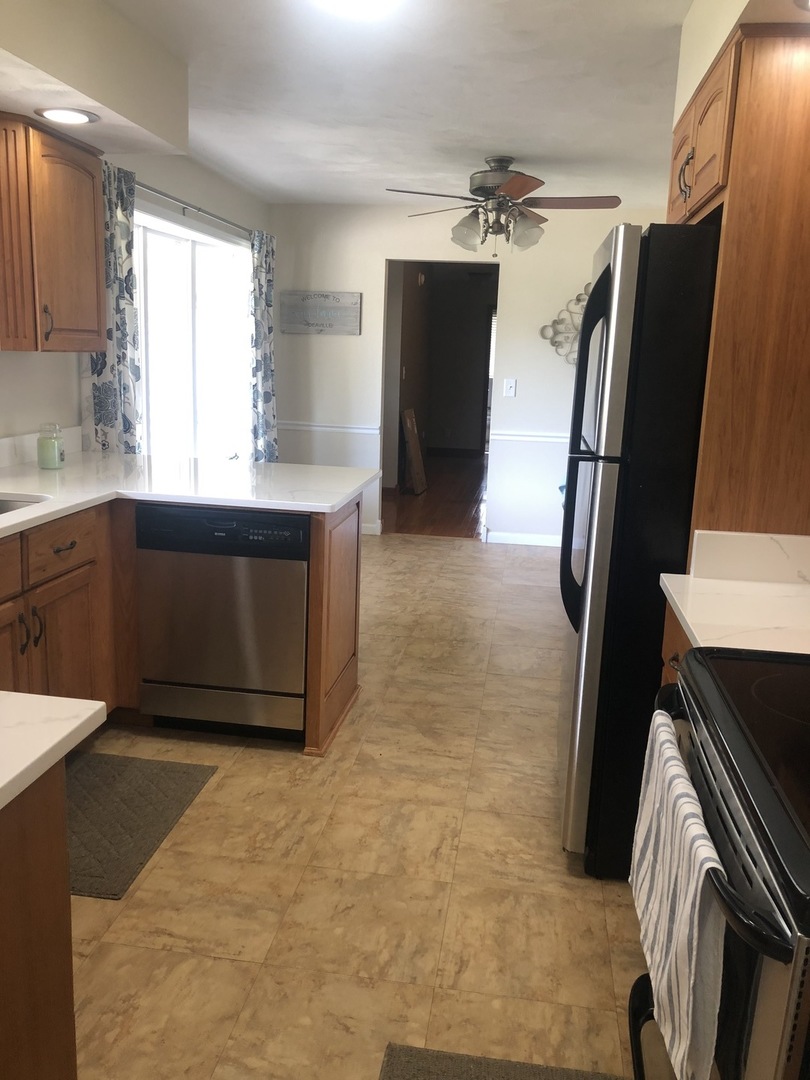 24848 South Ridge Road Elwood, IL 60421 - Photo 22 of 48 a view of kitchen with a sink and a refrigerator