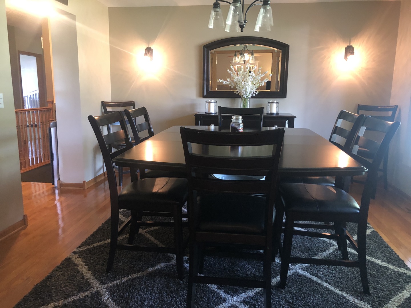 24848 South Ridge Road Elwood, IL 60421 - Photo 30 of 48 a view of a dining room with furniture and wooden floor