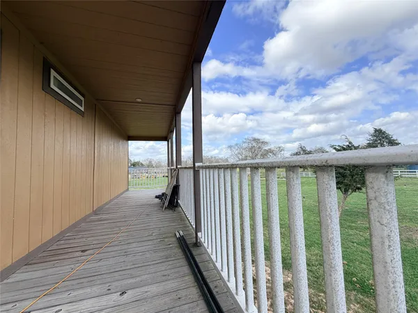 a view of a balcony