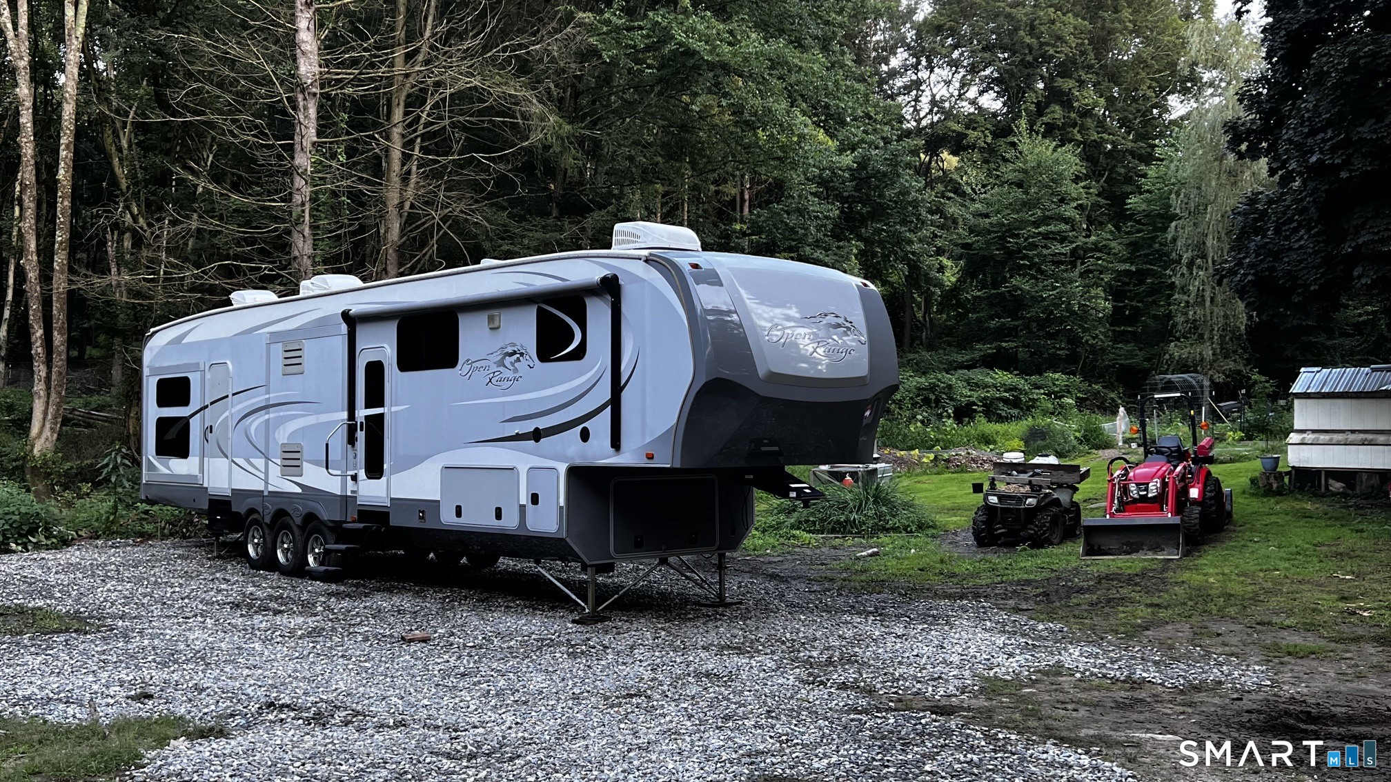 64 Whippoorwill Road Old Lyme, CT 06371 - Photo 14 of 14 This 2014 Open Range 427BHS has been great for our family and is a solid, well-equipped unit ready for the next owner. Listed for $30K Key Specs * 43 ft Fifth Wheel * Triple axle (tracks excellent on highway) * Bunkhouse floorplan * 5 slide-outs * 1.5 bathrooms * Self-leveling system * Reese Goose Box 20k w/ Safety Chains Condition & Notes * Everything works as it should * washer/dryer hookup Priced accordingly for condition. Still a very good unit with many years left. OPTIONAL OFF-GRID & SUPPORT EQUIPMENT (Available Separately / Negotiable) * Separett Villa Extend composting toilet * 1,000-gallon water tank * 4kW Westinghouse inverter generators * Includes parallel kit * Victron Energy Autotransformer * Supports 120/240V power * 420 lb propane tank * (2) 100 lb propane tanks * (6) 20lb propane tanks Base price is for the camper as listed. Off-grid equipment available separately or as a package.