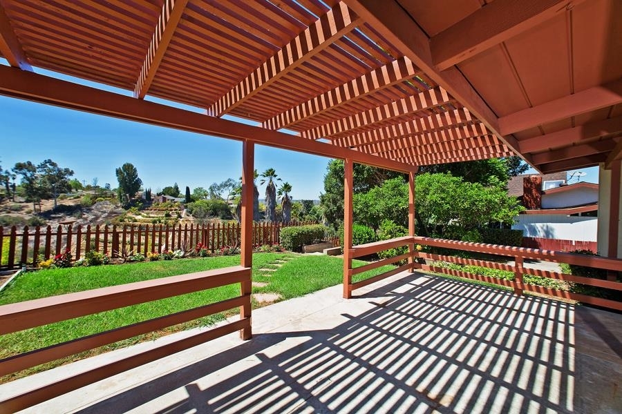 5440 Redding Road San Diego, CA 92115 - Photo 17 of 25 Shaded patio and stunning vista