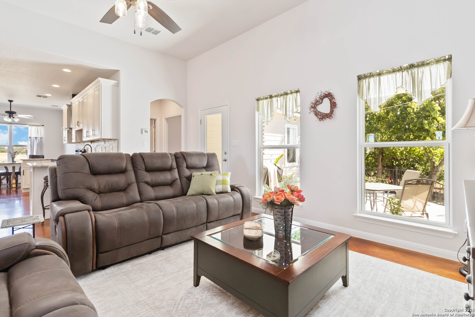 342 Wood View Circle Bandera, TX 78003 - Photo 7 of 45 a living room with furniture and a large window