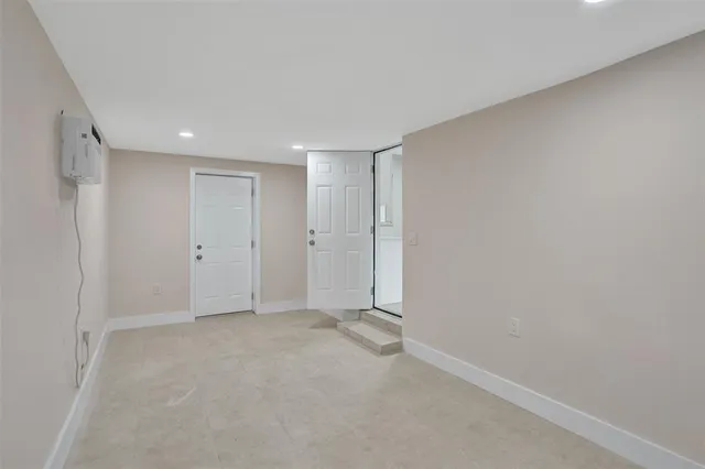 a view of an empty room