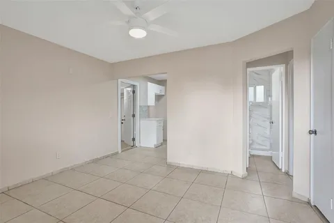 a view of an empty room