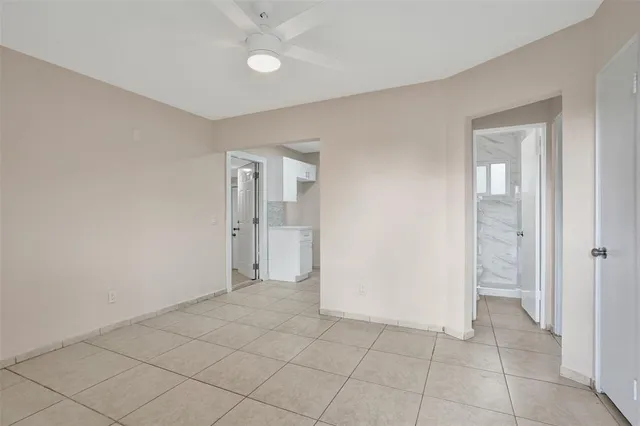 a view of an empty room