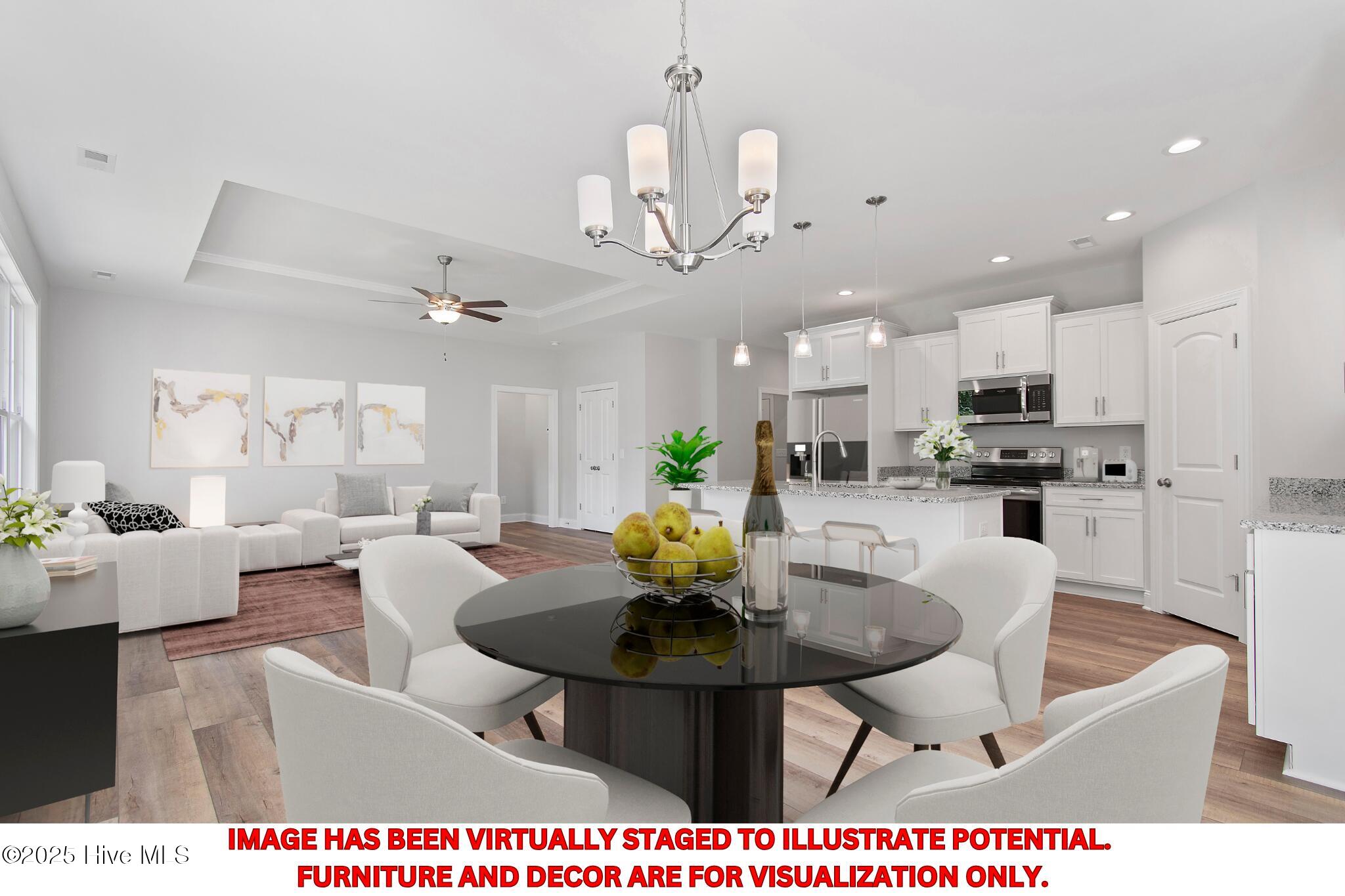 1848 Salisbury Road Southport, NC 28461 - Photo 4 of 59 Virtually staged Dining Area