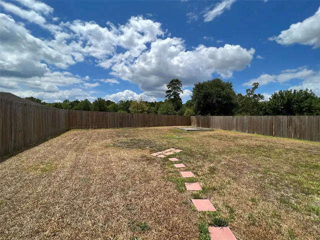 a view of a flowers in a yard