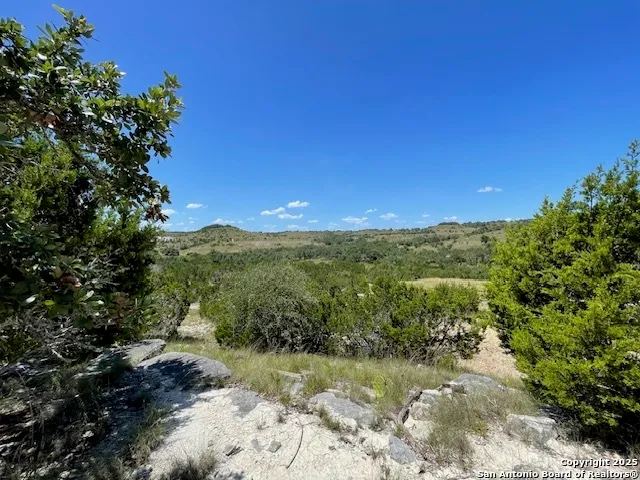 a view of a lake with a mountain
