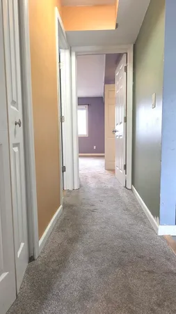 a view of a big room with closet and wooden floor