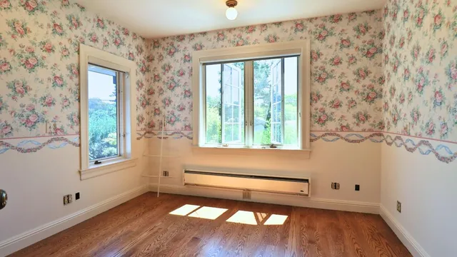 a bathroom with a bathtub and a sink