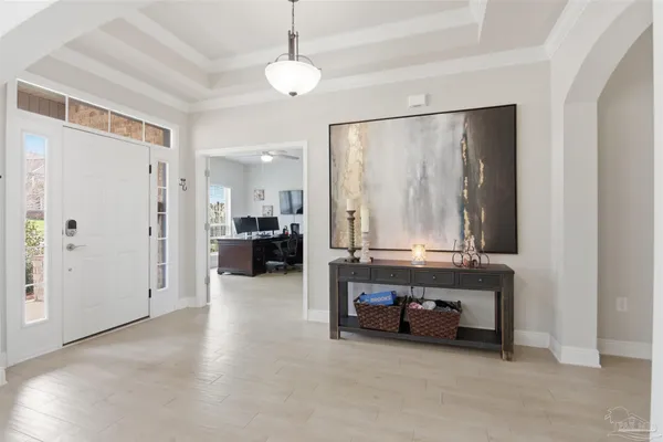 workspace with furniture and window