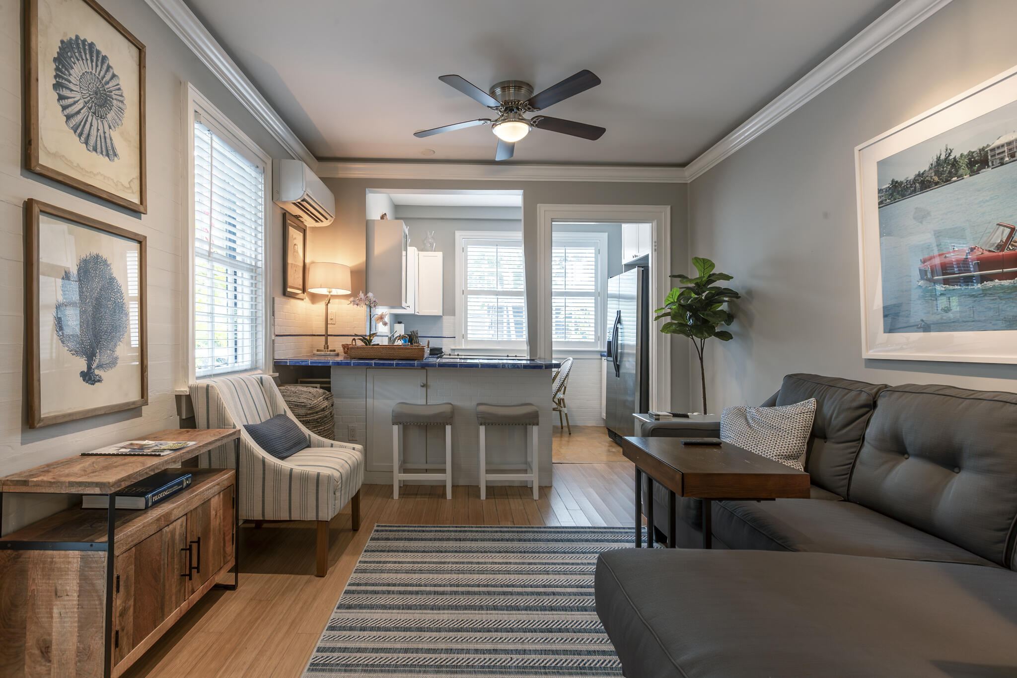 815 Pearl Street, Unit 2 Key West, FL 33040 - Photo 17 of 27 a living room with furniture and a large window
