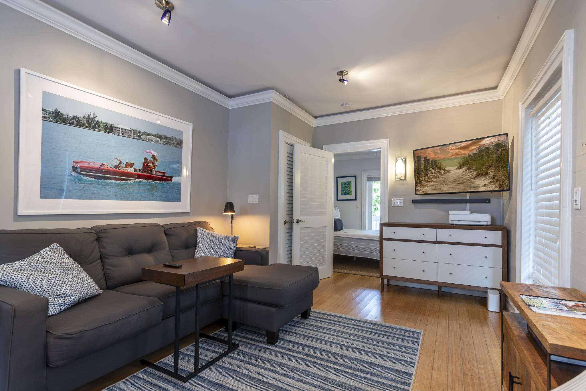 815 Pearl Street, Unit 2 Key West, FL 33040 - Photo 19 of 27 a living room with furniture and wooden floor