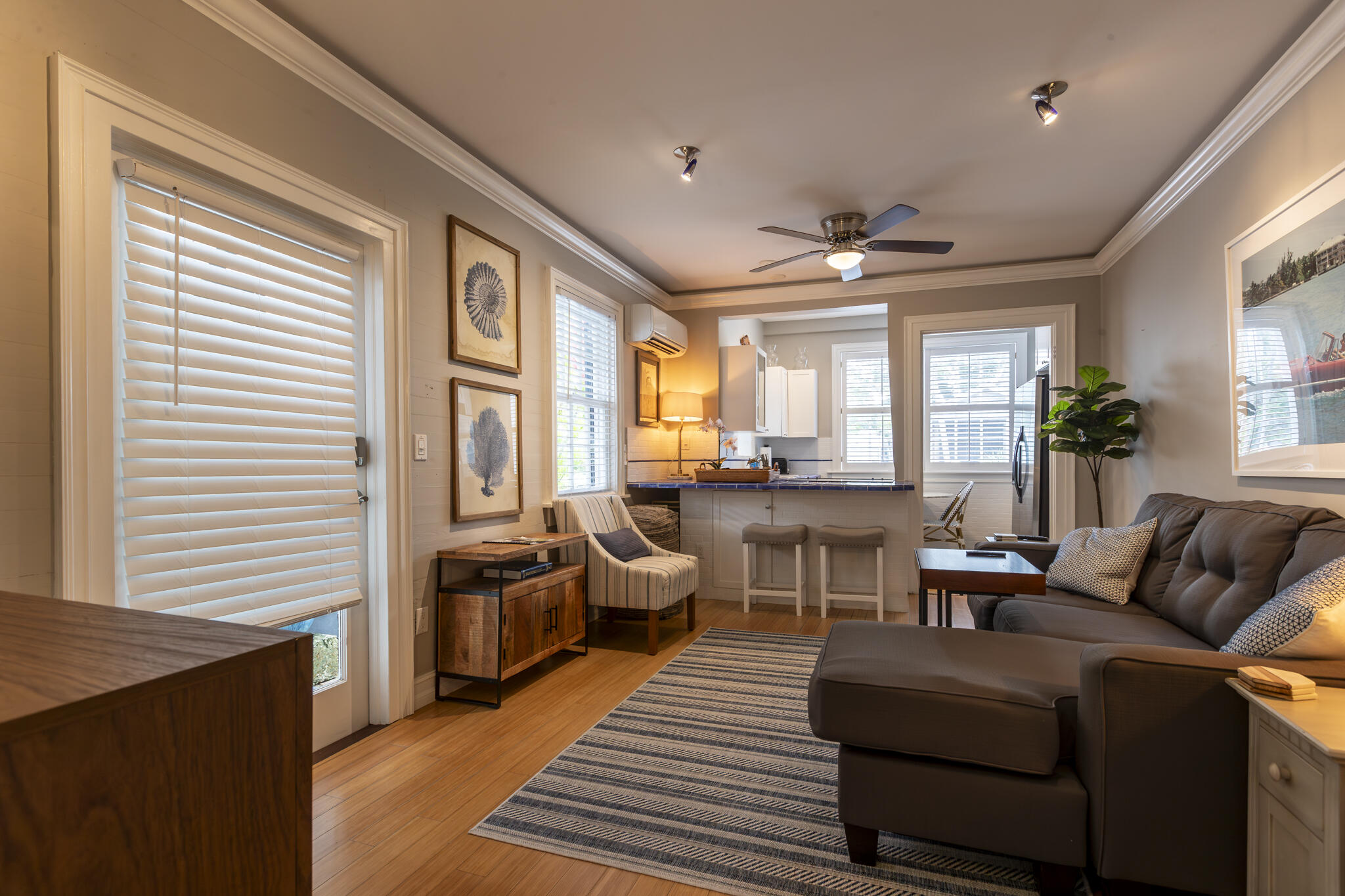815 Pearl Street, Unit 2 Key West, FL 33040 - Photo 21 of 27 a living room with furniture and large windows