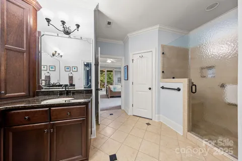 a room with a refrigerator and a sink