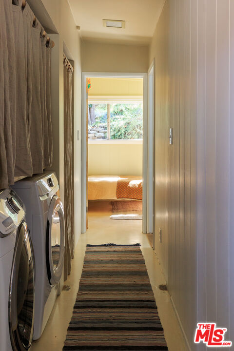 1320 Gates Place South Pasadena, CA 91030 - Photo 12 of 22 a view of a hallway with washer and dryer