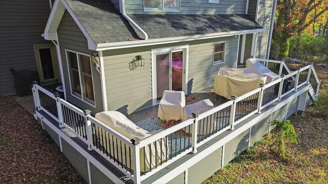 a backyard of a house