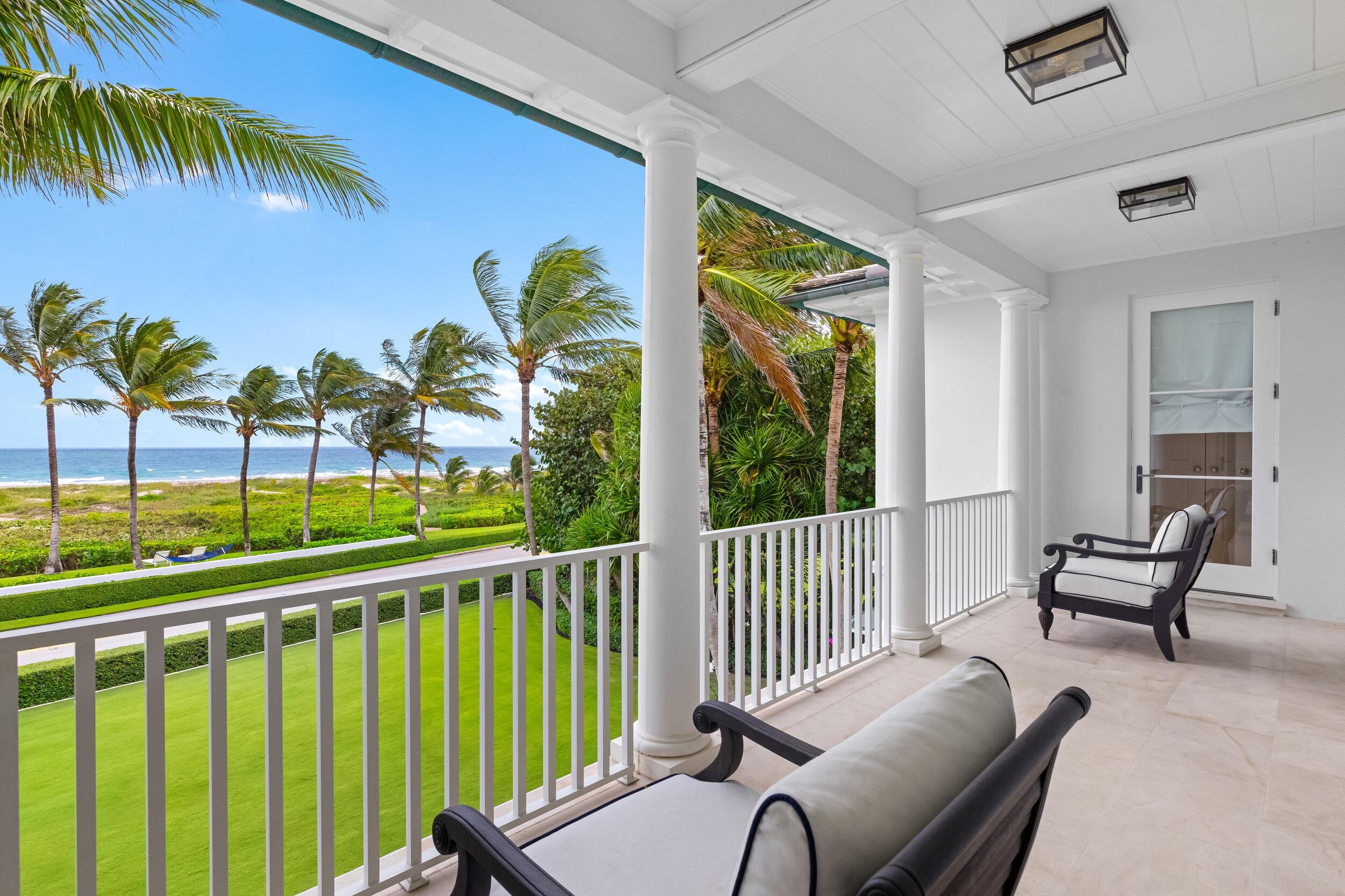 102 Reef Road Palm Beach, FL 33480 - Photo 13 of 22 a view of a balcony with furniture