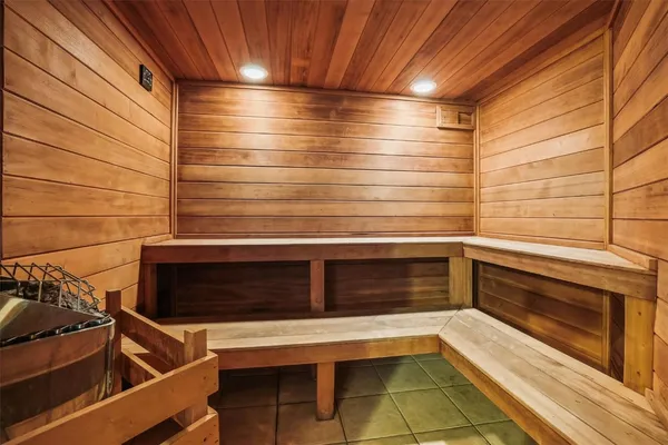 a room with table and chairs