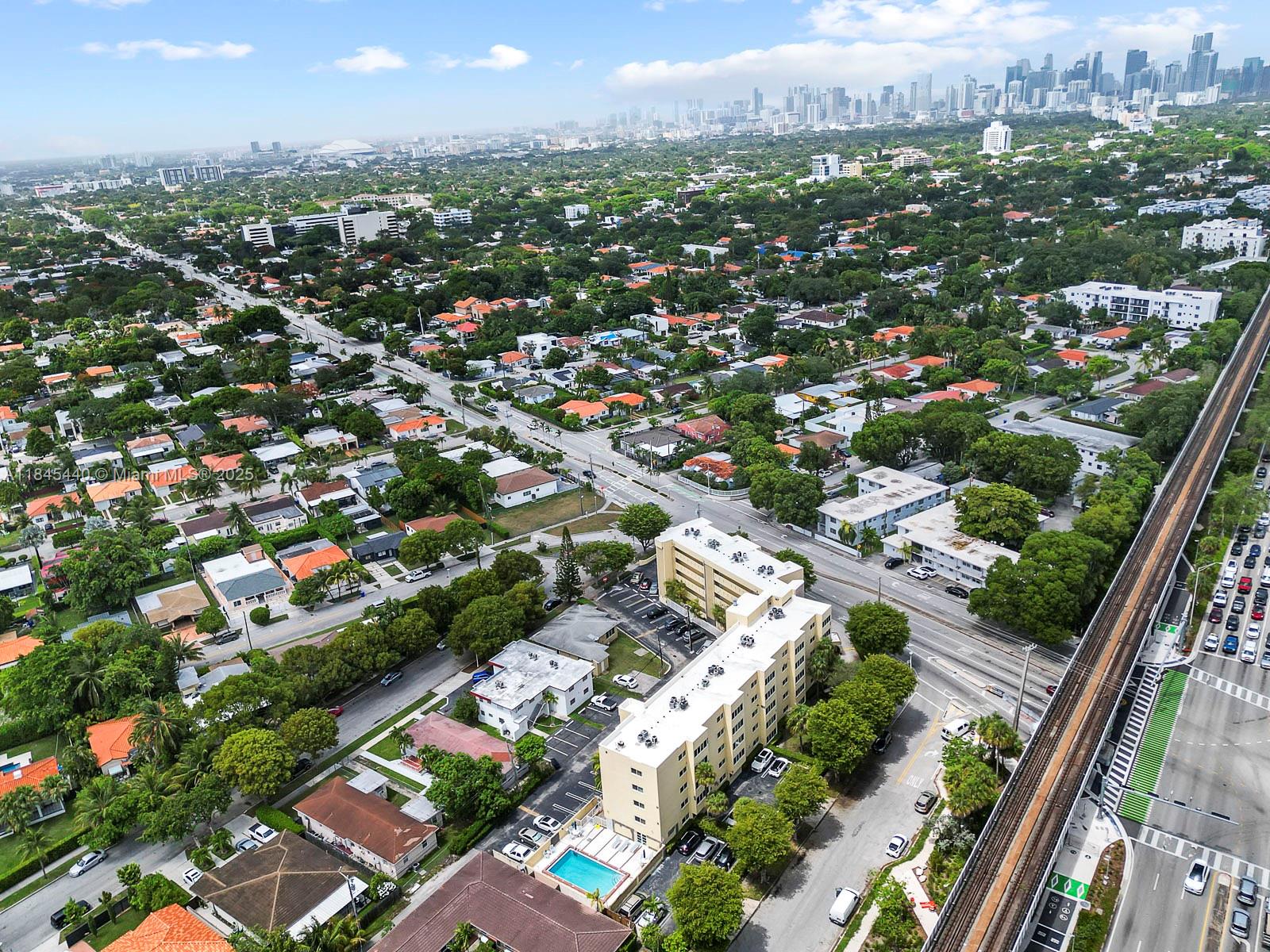 2690 Southwest 22nd Avenue, Unit 507 Miami, FL 33133 - Photo 2 of 20 an aerial view of residential houses with city view