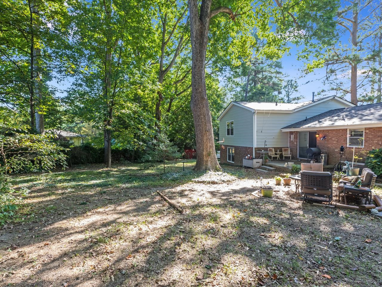 3205 Fairforest Place Raleigh, NC 27604 - Photo 26 of 30 Rear of House Showing Deck & Furniture Area