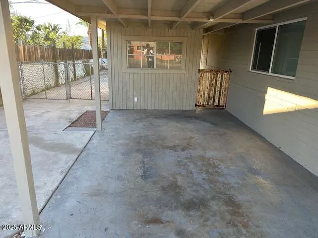 a view of empty room