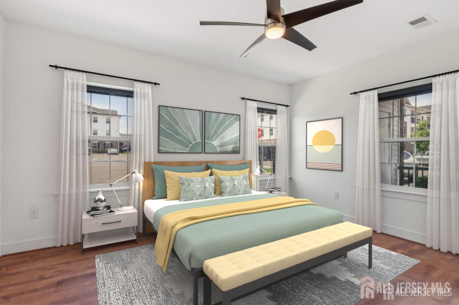 517 Tavern Road Monroe Township, NJ 08831 - Photo 2 of 27 a bedroom with a bed lamp and a window