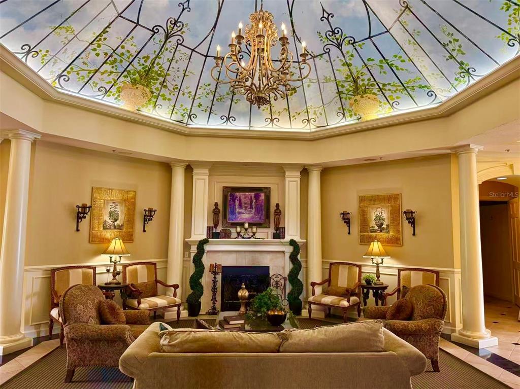 3751 Conroy Road, Unit 2334 Orlando, FL 32839 - Photo 13 of 20 a living room with furniture and a fireplace