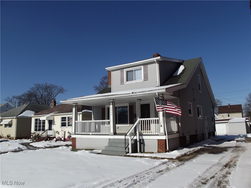 3904 Snow Road Cleveland, OH 44134 - Photo 1 of 50 View of front of property featuring a porch