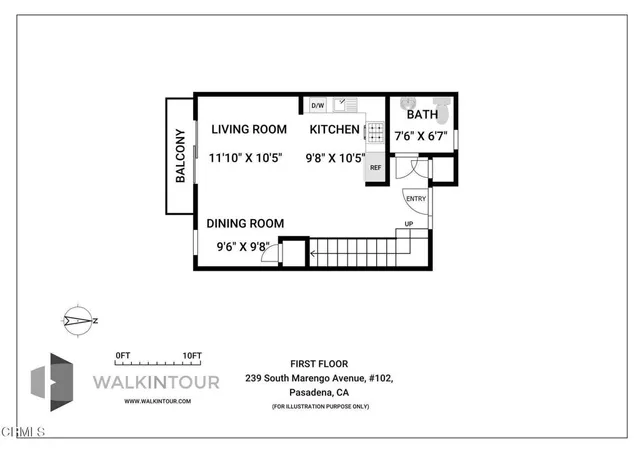 $1,169,000 | 239 South Marengo Avenue, Unit 102, Pasadena, CA 91101